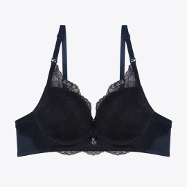 컴포트 풀커버리지 네이비 레이스 브라ttt