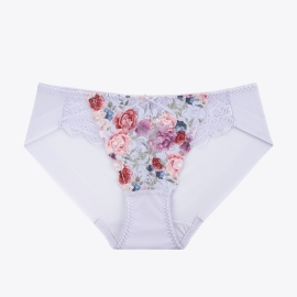 플라워 바디핏 연바이올렛 헴팬티ttt